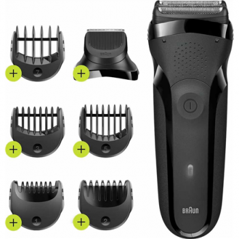 Braun Shaver | 300BT Series 3 | Operating time (max) 30 min | NiMH | Black