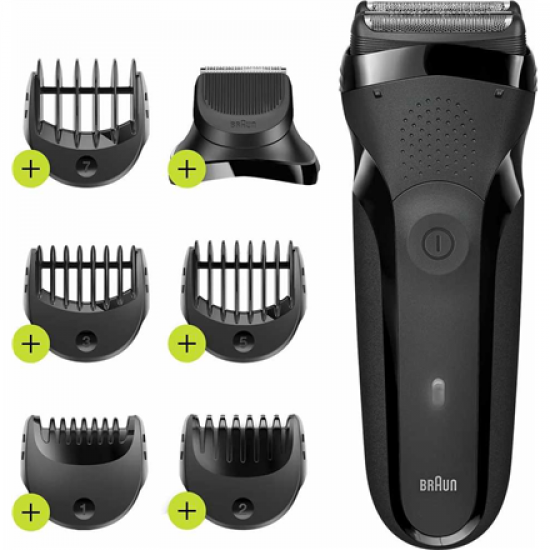 Braun Shaver | 300BT Series 3 | Operating time (max) 30 min | NiMH | Black