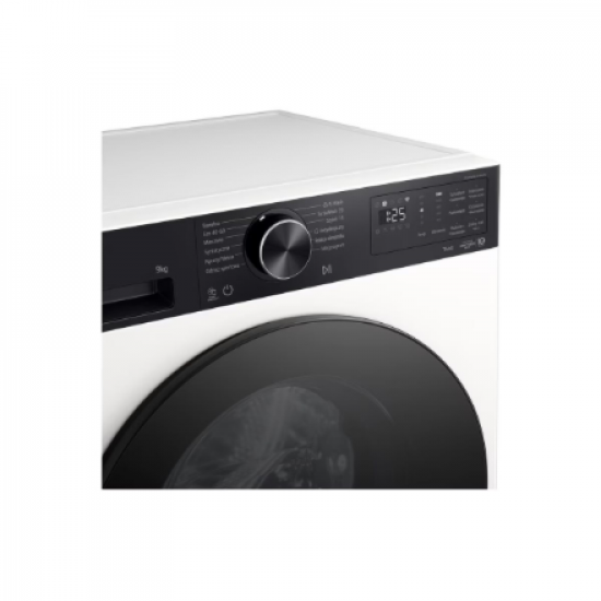 LG Washing machine | F2X50S9THB | Energy efficiency class A | Front loading | Washing capacity 9 kg | 1200 RPM | Depth 48 cm | Width 60 cm | LED | Steam function | Direct drive | Wi-Fi | White