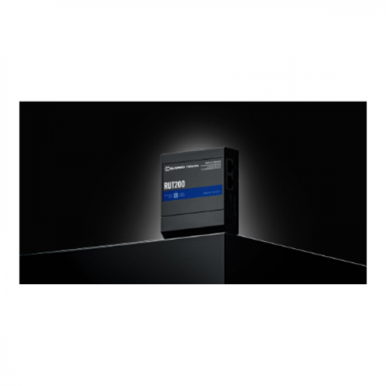Teltonika LTE Cat 4 Router | RUT200 | 802.11n | 10/100 Mbit/s | Ethernet LAN (RJ-45) ports 2 | Mesh Support No | MU-MiMO No | No mobile broadband
