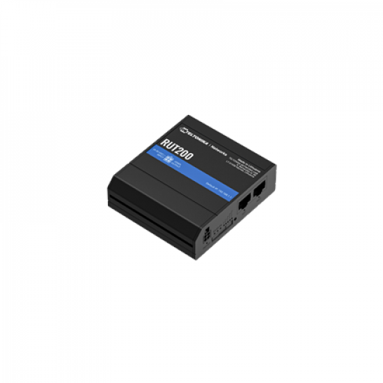 Teltonika LTE Cat 4 Router | RUT200 | 802.11n | 10/100 Mbit/s | Ethernet LAN (RJ-45) ports 2 | Mesh Support No | MU-MiMO No | No mobile broadband