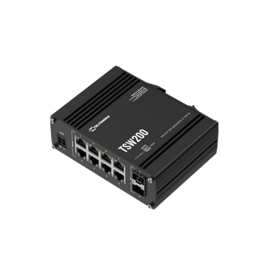 Teltonika TSW200 Ethernet Switch 8x1GbE, PoE+ (TSW2000000B0) | Teltonika