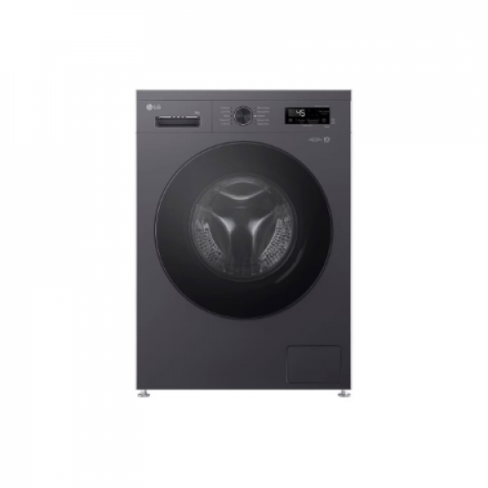 LG Washing machine | F4X1009NMB | Energy efficiency class A | Front loading | Washing capacity 9 kg | 1400 RPM | Depth 55 cm | Width 60 cm | Display | LED | Steam function | Direct drive | Wi-Fi | Graphite Black