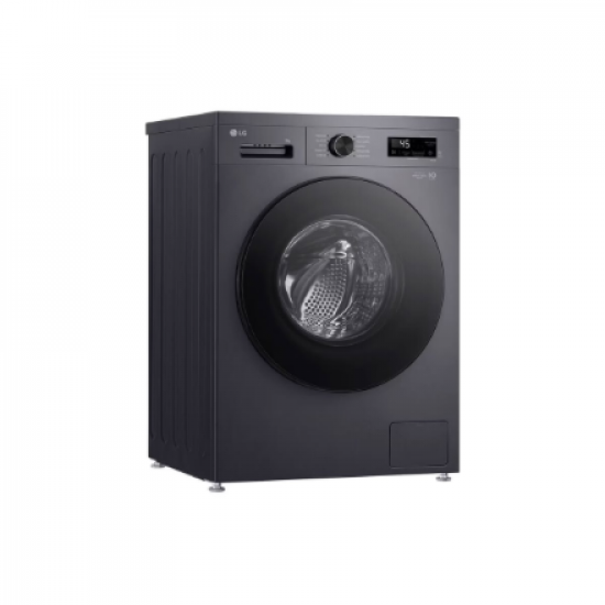 LG Washing machine | F4X1009NMB | Energy efficiency class A | Front loading | Washing capacity 9 kg | 1400 RPM | Depth 55 cm | Width 60 cm | Display | LED | Steam function | Direct drive | Wi-Fi | Graphite Black