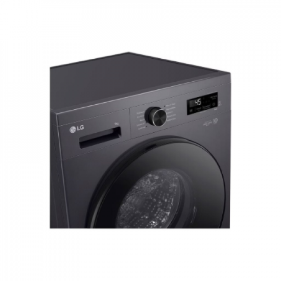 LG Washing machine | F4X1009NMB | Energy efficiency class A | Front loading | Washing capacity 9 kg | 1400 RPM | Depth 55 cm | Width 60 cm | Display | LED | Steam function | Direct drive | Wi-Fi | Graphite Black