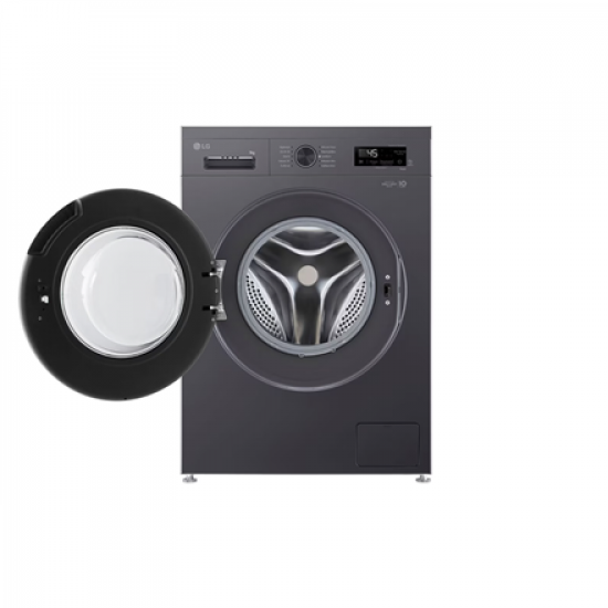 LG F4X1009NMB Washing machine, A, Front loading, Washing capacity 9 kg, Depth 55 cm, 1400 RPM, Black