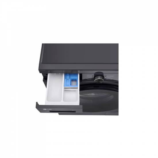 LG F4X1009NMB Washing machine, A, Front loading, Washing capacity 9 kg, Depth 55 cm, 1400 RPM, Black