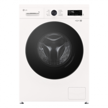 LG F4X1009NWB Washing machine, A, Front loading, Washing capacity 9 kg, Depth 55 cm, 1400 RPM, White | LG