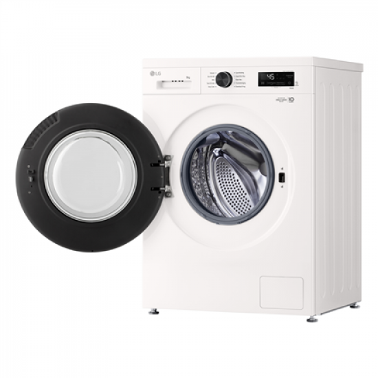 LG F4X1009NWB Washing machine, A, Front loading, Washing capacity 9 kg, Depth 55 cm, 1400 RPM, White | LG