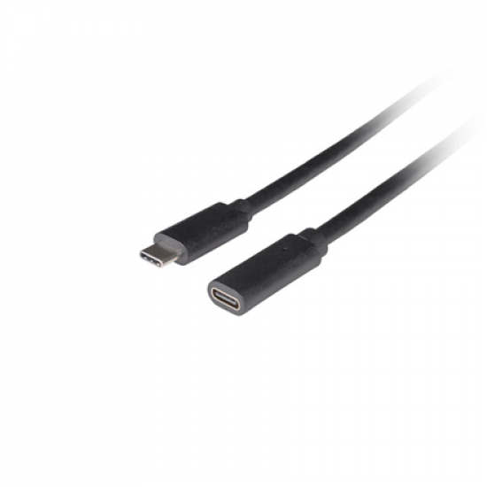 Lanberg USB-C M/F 3.1 Cable | CA-USBE-20CC-0005-BK