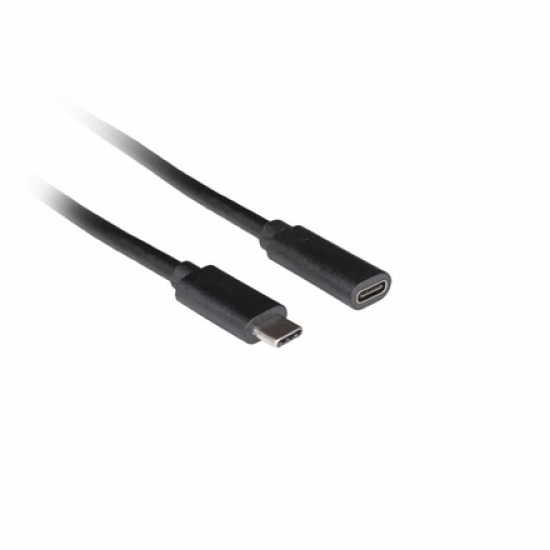 Lanberg USB-C M/F 3.1 Cable | CA-USBE-20CC-0005-BK