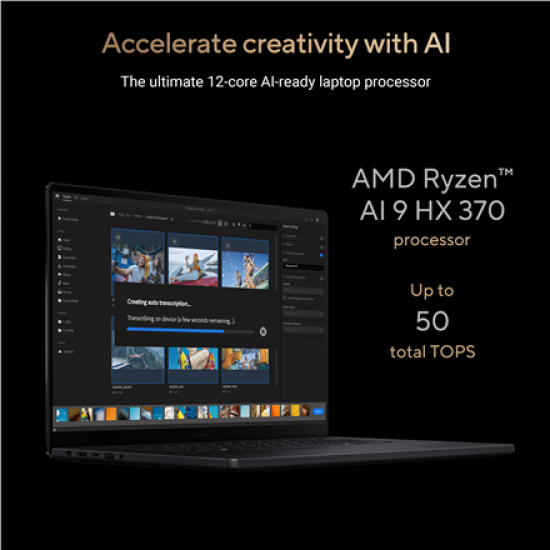 Asus H7606WP-SR231X HX370/0002TA/64G/UI/H7606WP-3KSR/V8G/V/WAF/HB