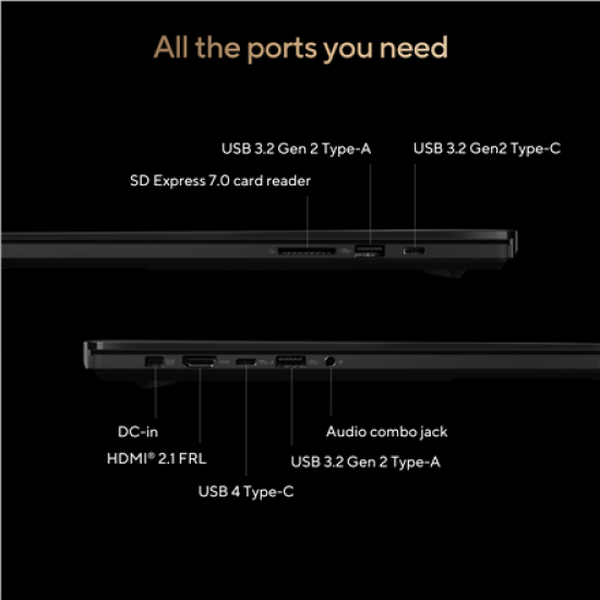 Asus H7606WP-SR231X HX370/0002TA/64G/UI/H7606WP-3KSR/V8G/V/WAF/HB