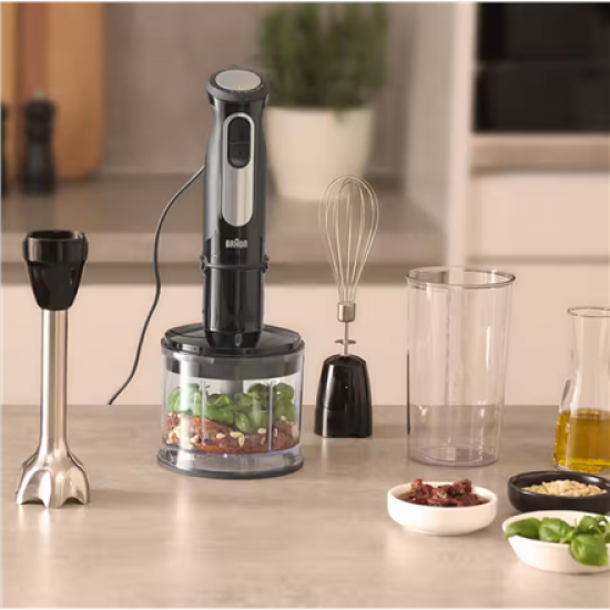 Braun Hand Blender | MQ55236M MultiQuick 5 Pro | Hand Blender | 750 W | Number of speeds 25 | Turbo mode | Black