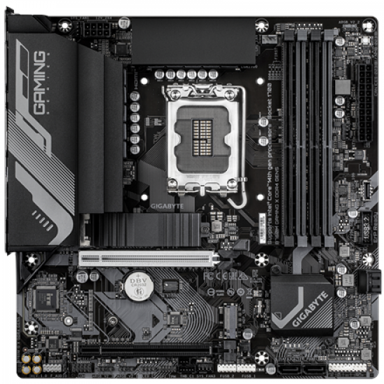 Gigabyte B760M GAMING X DDR4 GEN5 | Processor family Intel | Processor socket LGA1700 | DDR4 | Supported hard disk drive interfaces M.2, SATA | Number of SATA connectors 4
