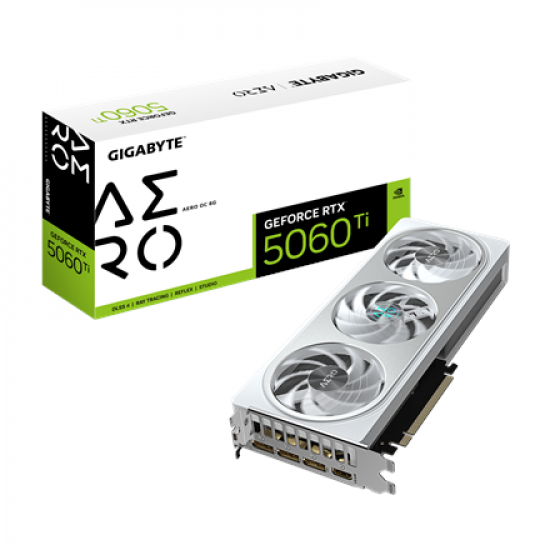 Gigabyte GeForce RTX 5060 Ti AERO OC 8G | NVIDIA | 8 GB | GeForce RTX™5060 Ti | GDDR7 | HDMI ports quantity 1 | PCI-E 5.0