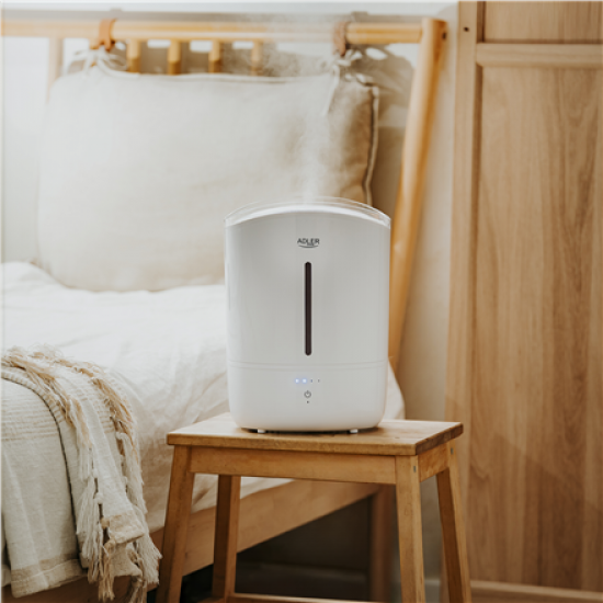Adler Humidifier | AD 7971 | 30 W | Water tank capacity 5 L | Ultrasonic | Humidification capacity 100-250 ml/hr | White