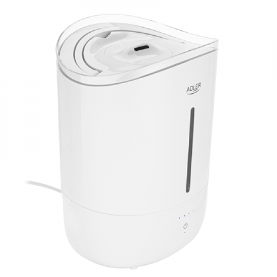 Adler Humidifier | AD 7971 | 30 W | Water tank capacity 5 L | Ultrasonic | Humidification capacity 100-250 ml/hr | White