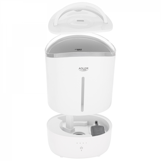 Adler Humidifier | AD 7971 | 30 W | Water tank capacity 5 L | Ultrasonic | Humidification capacity 100-250 ml/hr | White