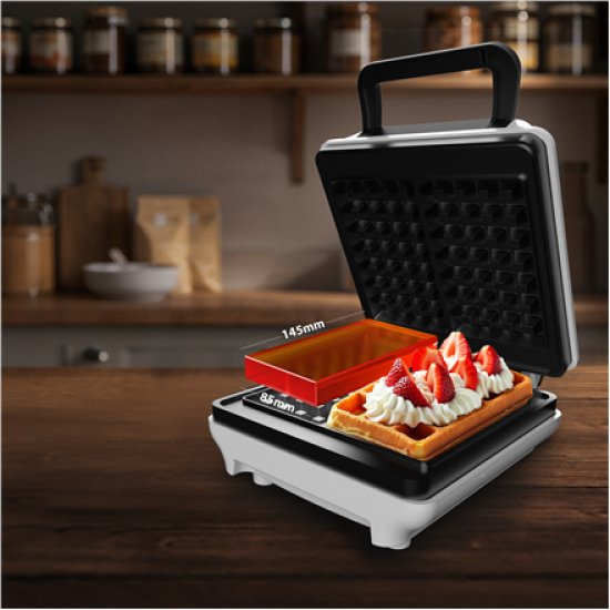 Mesko Waffle Maker | MS 3091 | 1800 W | Number of pastry 2 | Belgium | White