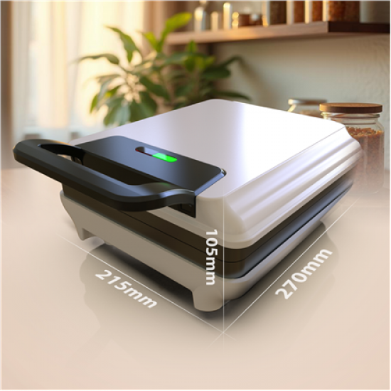 Mesko Waffle Maker | MS 3091 | 1800 W | Number of pastry 2 | Belgium | White