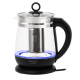 Adler Kettle | AD 1299 | Electric | 2200 W | 1.5 L | Glass | 360° rotational base | Black