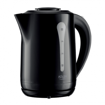 Adler Kettle | AD 1244 | Electric | 1850 W | 2.5 L | Plastic | 360° rotational base | Black