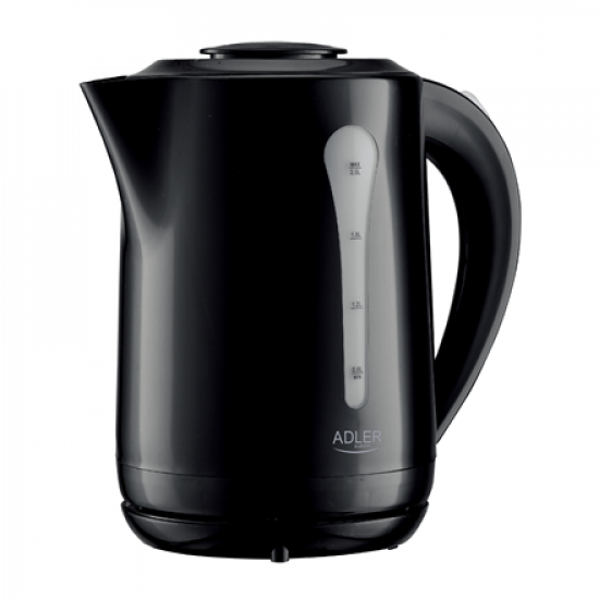 Adler Kettle | AD 1244 | Electric | 1850 W | 2.5 L | Plastic | 360° rotational base | Black