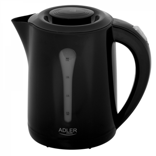 Adler Kettle | AD 1244 | Electric | 1850 W | 2.5 L | Plastic | 360° rotational base | Black