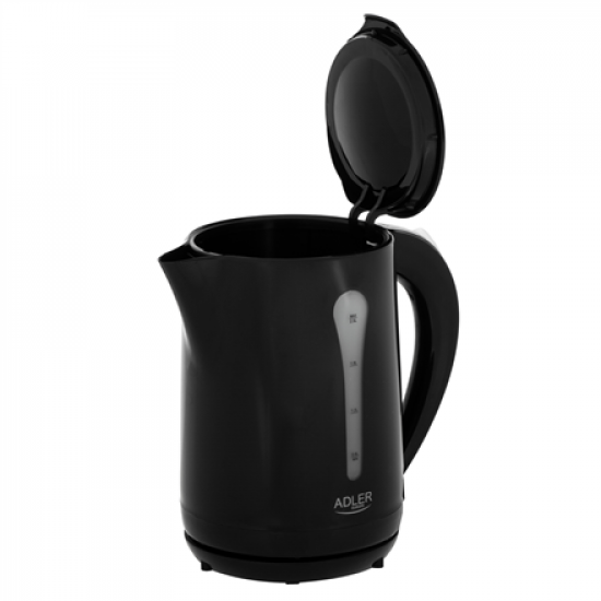 Adler Kettle | AD 1244 | Electric | 1850 W | 2.5 L | Plastic | 360° rotational base | Black
