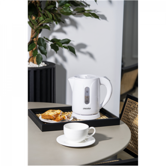 Mesko Kettle | MS 1376 | Electric | 850 W | 0.8 L | Plastic | 360° rotational base | White