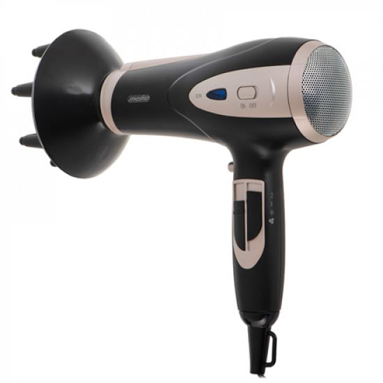 Mesko Hair Dryer | MS 2287 | 2200 W | Number of temperature settings 3 | Diffuser nozzle | Black/Champagne