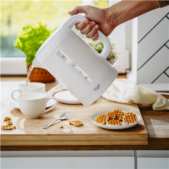 Adler Kettle | AD 1386 | Electric | 1850 W | 2.2 L | Plastic | 360° rotational base | White