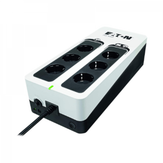 Eaton 3S Gen2 UPS DIN, 450 VA, 270 W, Input: Schuko, Outputs: (3) Schuko, (3) Schuko surge only, Tower | 3S450D