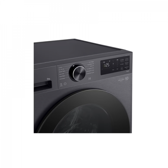 LG F2X50S9TBB Washing machine, A, Front loading, Washing capacity 9 kg, Depth 47.5 cm, 1200 RPM, Black | LG