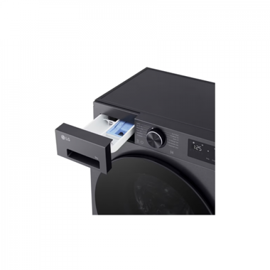 LG F2X50S9TBB Washing machine, A, Front loading, Washing capacity 9 kg, Depth 47.5 cm, 1200 RPM, Black | LG