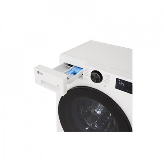 LG F2X50S9TWB Washing machine, A, Front loading, Washing capacity 9 kg, Depth 47.5 cm, 1200 RPM, White | LG