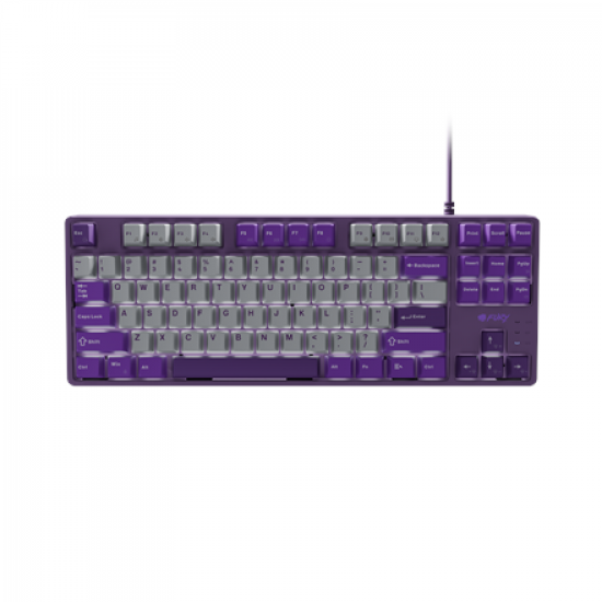 Fury | Kanabo K2 | Gaming Keyboard | Wired | US | Gray/Purple | USB Type-A | Linear