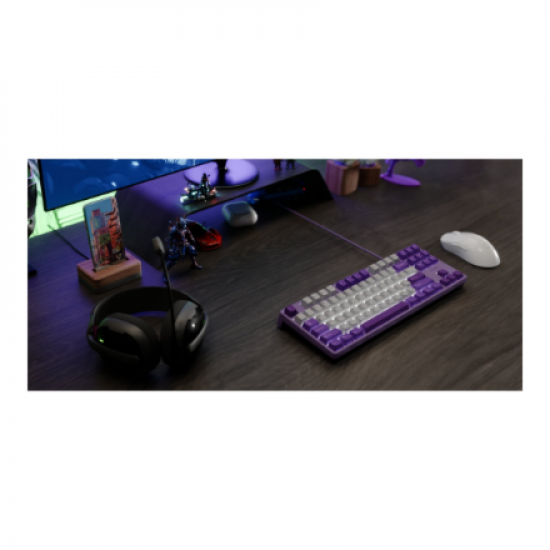 Fury | Kanabo K2 | Gaming Keyboard | Wired | US | Gray/Purple | USB Type-A | Linear
