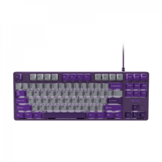 Fury | Kanabo K2 | Gaming Keyboard | Wired | US | Gray/Purple | USB Type-A | Linear