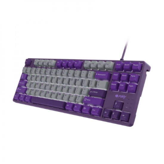 Fury | Kanabo K2 | Gaming Keyboard | Wired | US | Gray/Purple | USB Type-A | Linear