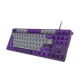 Fury | Kanabo K2 | Gaming Keyboard | Wired | US | Gray/Purple | USB Type-A | Linear