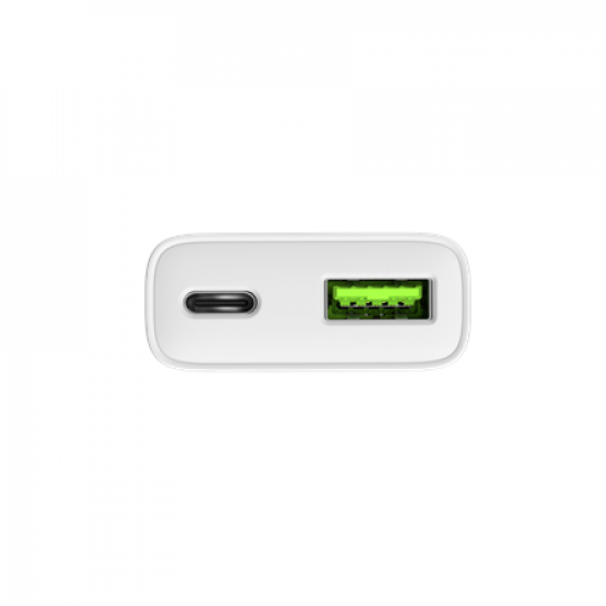 Natec Ribera USB Charger Gan Slim USB 1X USB-A + 1X USB-C 20W | NUC-2376