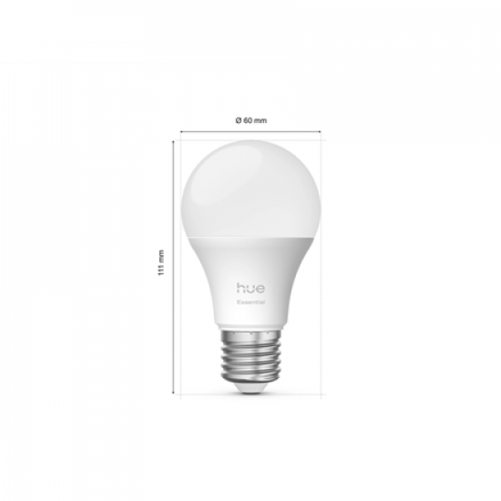 Philips Hue E WCA 806 A60 3P EU | E27 | 8 W | 16 million colours, White and colour light | Bluetooth and Zigbee