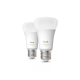 Philips Hue WA 1100 A60 2P EU | E27 | 8.1 W | Warm to cool white light | Bluetooth and Zigbee