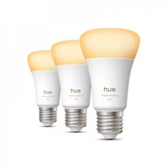 Philips Hue WA 810 A60 3P EU | E27 | 6 W | Warm to cool white light | Bluetooth, Zigbee