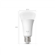 Philips Hue W 1600 A67 1P EU | E27 | 13.5 W | Soft white light | Bluetooth and Zigbee