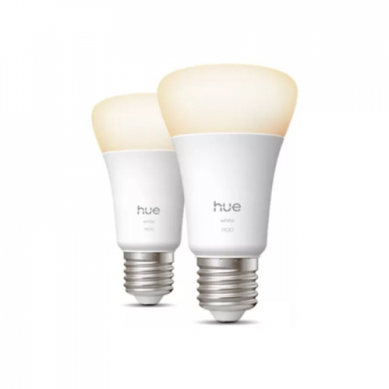 Philips Hue W 1100 A60 2P EU | E27 | 9.5 W | Soft white light | Bluetooth and Zigbee