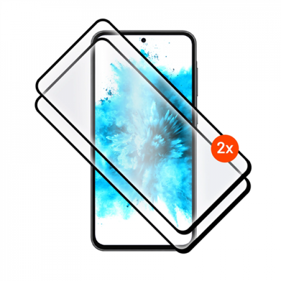 FIXED Full Cover 2,5D Tempered Glass with applicator for Samsung Galaxy A27 5G, 2 pcs, black