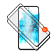 FIXED Full Cover 2,5D Tempered Glass with applicator for Samsung Galaxy A27 5G, 2 pcs, black
